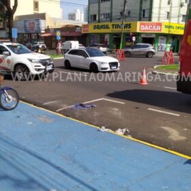 Fotos de Video mostra carro avançando preferencial e causando grave acidente em Maringá 