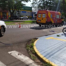 Fotos de Video mostra carro avançando preferencial e causando grave acidente em Maringá 