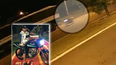 Fotos de Câmera de segurança registrou acidente que matou motociclista em Maringá