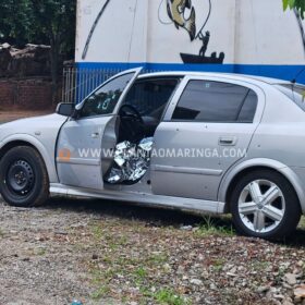 Fotos de Câmera registra homem sendo morto com vários tiros dentro de carro em Maringá 