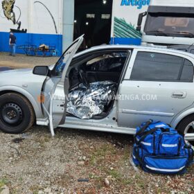 Fotos de Câmera registra homem sendo morto com vários tiros dentro de carro em Maringá 