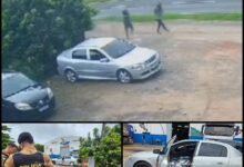 Fotos de Câmera registra homem sendo morto com vários tiros dentro de carro em Maringá 