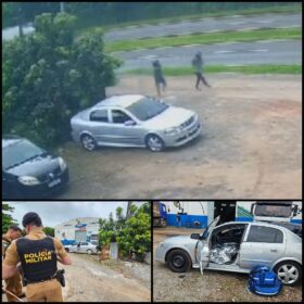 Fotos de Câmera registra homem sendo morto com vários tiros dentro de carro em Maringá 