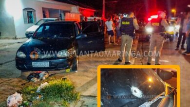 Fotos de Casal de Sarandi com criança em carro sofre ataque a tiros em Maringá, e homem é baleado