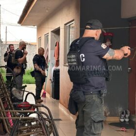 Fotos de Denarc cumpre mandados contra suspeitos de tráfico de drogas em Maringá e região  