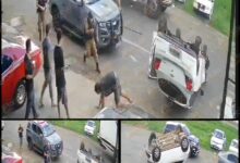 Fotos de Homem é detido após perseguição policial e acidente envolvendo carro roubado