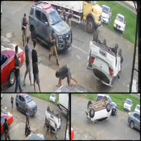 Fotos de Homem é detido após perseguição policial e acidente envolvendo carro roubado