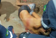 Fotos de Homem é socorrido em estado grave após ser esfaqueado em Maringá 