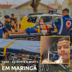 Fotos de Morre motociclista que bateu em árvore ao tentar fugir da polícia em Maringá 