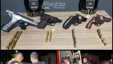 Fotos de Quatro criminosos são mortos em troca de tiros com a Rotam, em Paiçandu