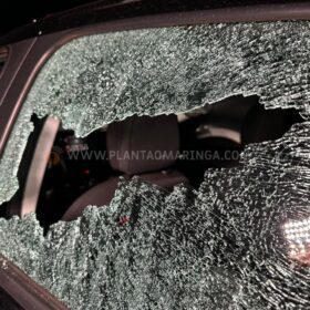 Fotos de Câmera flagra jovem sendo baleado por ladrões durante tentativa de roubo em Maringá 