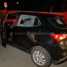 Fotos de Câmera flagra jovem sendo baleado por ladrões durante tentativa de roubo em Maringá 