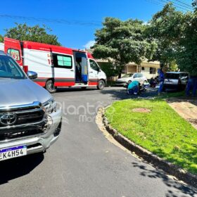 Fotos de Câmera registra motoboy sendo arremessado após acidente em Maringá
