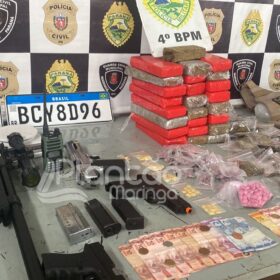 Fotos de Casal é preso ao ser flagrado transportando drogas em carro roubado em Maringá