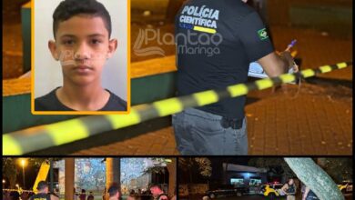 Fotos de Jovem é executado a tiros e mulher é baleada em praça na zona sul de Maringá