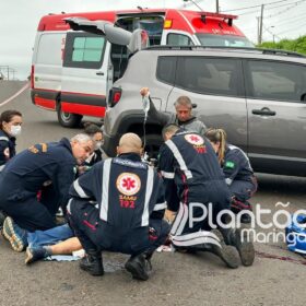 Fotos de A caminho do trabalho homem morre após bater moto de frente com caminhão, em Maringá