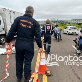 Fotos de A caminho do trabalho homem morre após bater moto de frente com caminhão, em Maringá