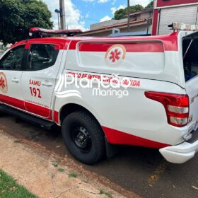 Fotos de Trabalhador fica ferido ao cair em laje de construção em Maringá