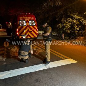 Fotos de Homem é baleado e socorrido em estado grave após atentado, em Maringá 