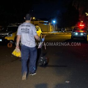 Fotos de Homem morre após atacar policial militar feminina com duas facas em Maringá