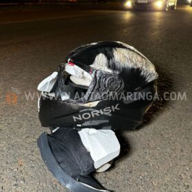 Fotos de Câmeras registram acidente onde motociclista teve a cabeça decepada em Maringá 