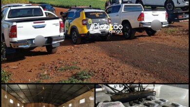 Fotos de Polícia Militar recupera três caminhonetes de luxo avaliadas em R$ 700 mil roubadas, em Maringá