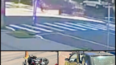 Fotos de Câmera de segurança registra carro avançando preferencial e causando grave acidente em Maringá