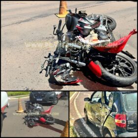 Fotos de Carro avança preferencial e deixa motociclista com ferimentos graves em Maringá