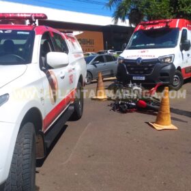 Fotos de Câmera de segurança registra carro avançando preferencial e causando grave acidente em Maringá