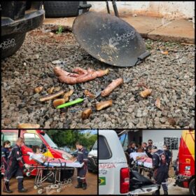 Churrasqueira acesa com álcool explode e deixa homem em estado grave, em Maringá Foto 1 Fotos de Churrasqueira acesa com álcool explode e deixa homem em estado grave, em Maringá