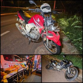 Fotos de Colisão entre motocicletas deixa duas pessoas gravemente feridas em Maringá