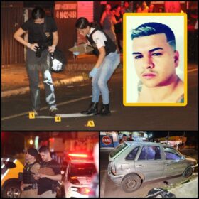 Homem é executado com 25 tiros dentro de carro em Sarandi  Foto 1 Fotos de Homem é executado com 25 tiros dentro de carro em Sarandi