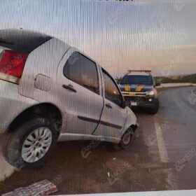 Fotos de Ladrão sofre acidente e carro roubado fica ‘pendurado’ em viaduto de Maringá