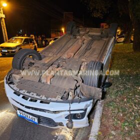 Fotos de Motorista com suspeita de estar embriagado é preso com arma de fogo após causar acidente em Maringá