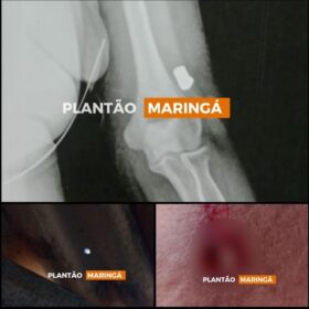 Fotos de No Sarandi, bala perdida perfura teto de casa e atinge moradora de 58 anos 