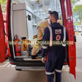 Fotos de Rapaz é intubado após ter faca cravada no pescoço em Maringá 