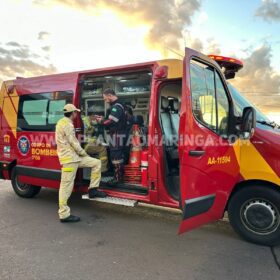 Fotos de Ciclista fica em estado grave após ser atropelado por carreta em Maringá