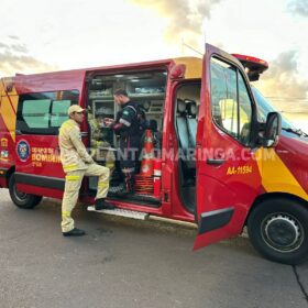 Fotos de Ciclista fica em estado grave após ser atropelado por carreta em Maringá