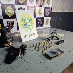 Fotos de Homem faccionado ao PCC suspeito de matar duas pessoas é preso em Sarandi, com duas armas de fogo