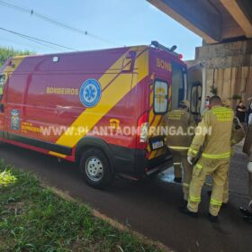 Fotos de Homem tem pernas esmagadas e morre após ser atropelado por carreta em Maringá