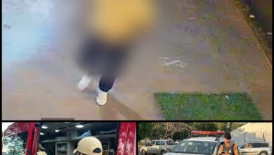 Fotos de Jovem é socorrido só de cueca e afirma que foi sequestrado e teve a caminhonete roubada em Maringá