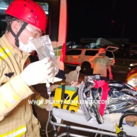 Fotos de Moça é socorrida em estado gravíssimo após ter moto arrastada por ônibus em Maringá