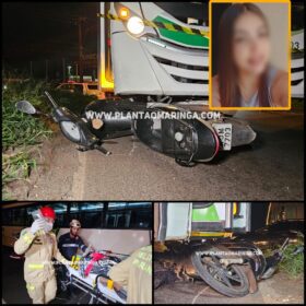 Fotos de Moça é socorrida em estado gravíssimo após ter moto arrastada por ônibus em Maringá