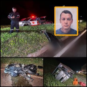 Fotos de Motociclista morre após bater em três carretas, um caminhão e um carro em Marialva