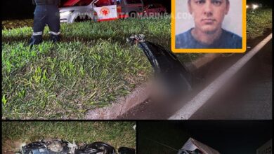 Fotos de Motociclista morre após bater em três carretas, um caminhão e um carro em Marialva