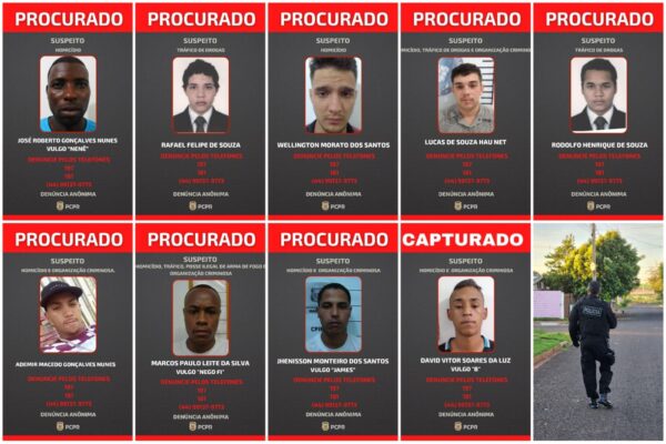 Fotos de Polícia CIvil de Sarandi divulga fotos de suspeitos de cometerem homicídios e tráfico de drogas na cidade