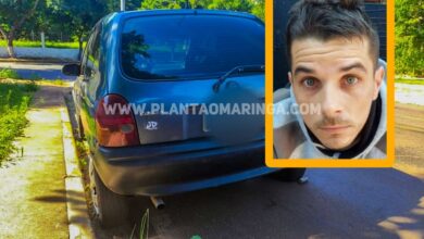 Fotos de Carro que pode ter sido usado em homicídio é encontrado pela Polícia Civil de Maringá