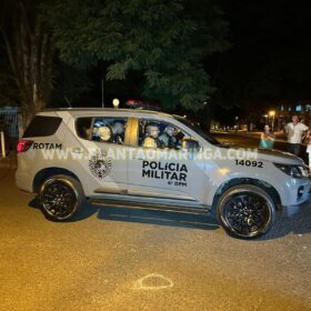 Fotos de Carro que pode ter sido utilizado em tentativa de homicídio em Maringá é localizado incendiado