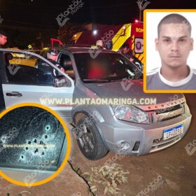 Fotos de Homem dentro de carro com esposa e filhos é executado com 16 tiros em Sarandi 