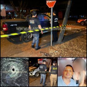 Fotos de Homem é executado a tiros dentro de caminhonete em Maringá; ele teria sido vítima de uma emboscada